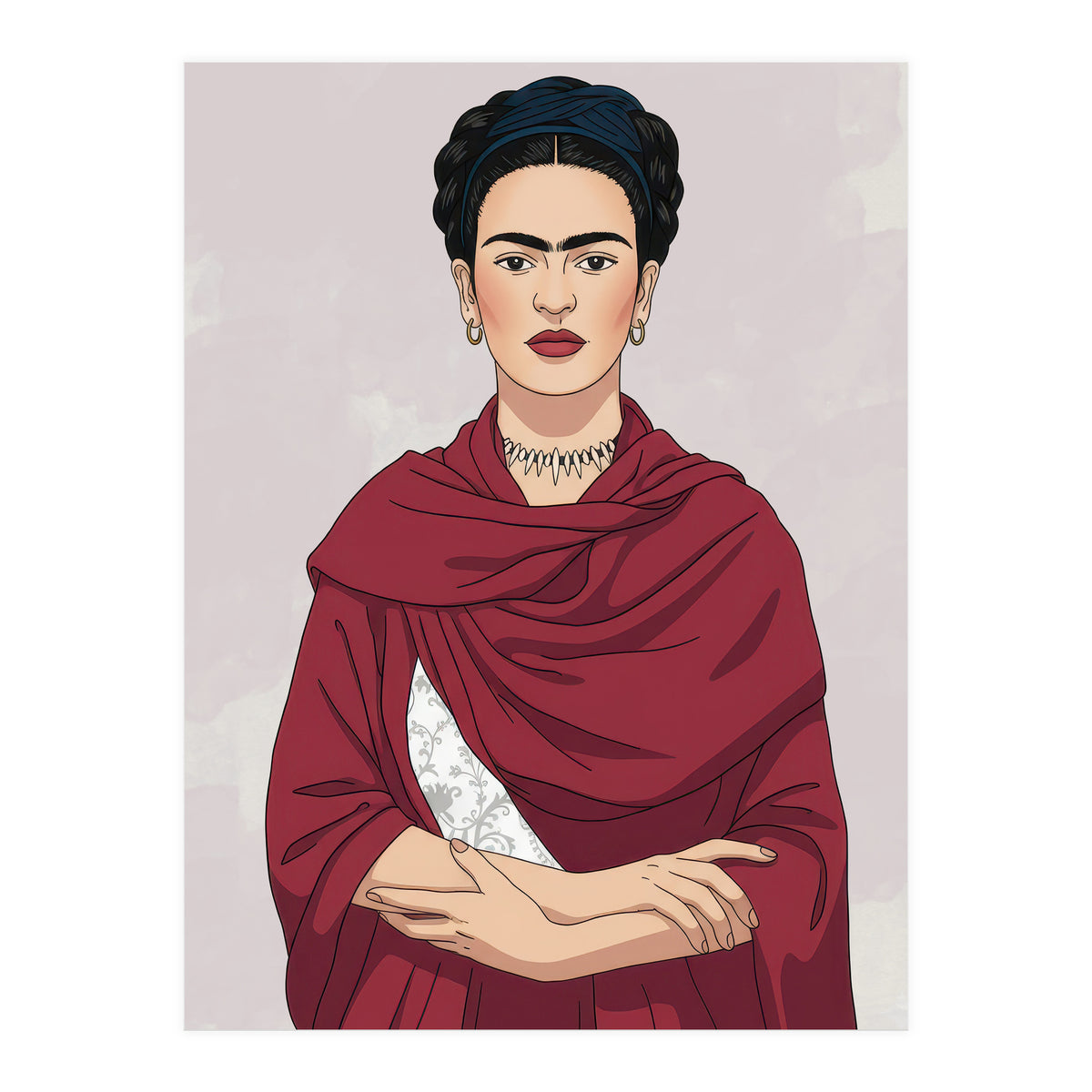 Vibrant Frida Kahlo (Print Only)