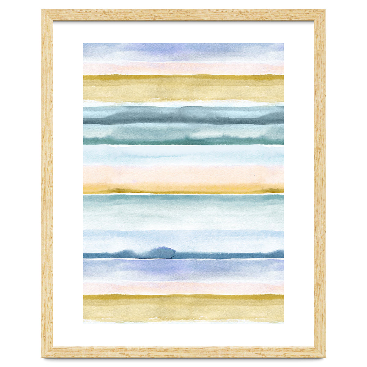 Relaxing Calm Stripes Blue Yellow