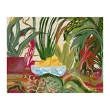 Tropical Table of Lemons still life expressionism oil (Print Only) thumbnail