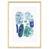 Watercolor Aqua Abstract Spots II thumbnail