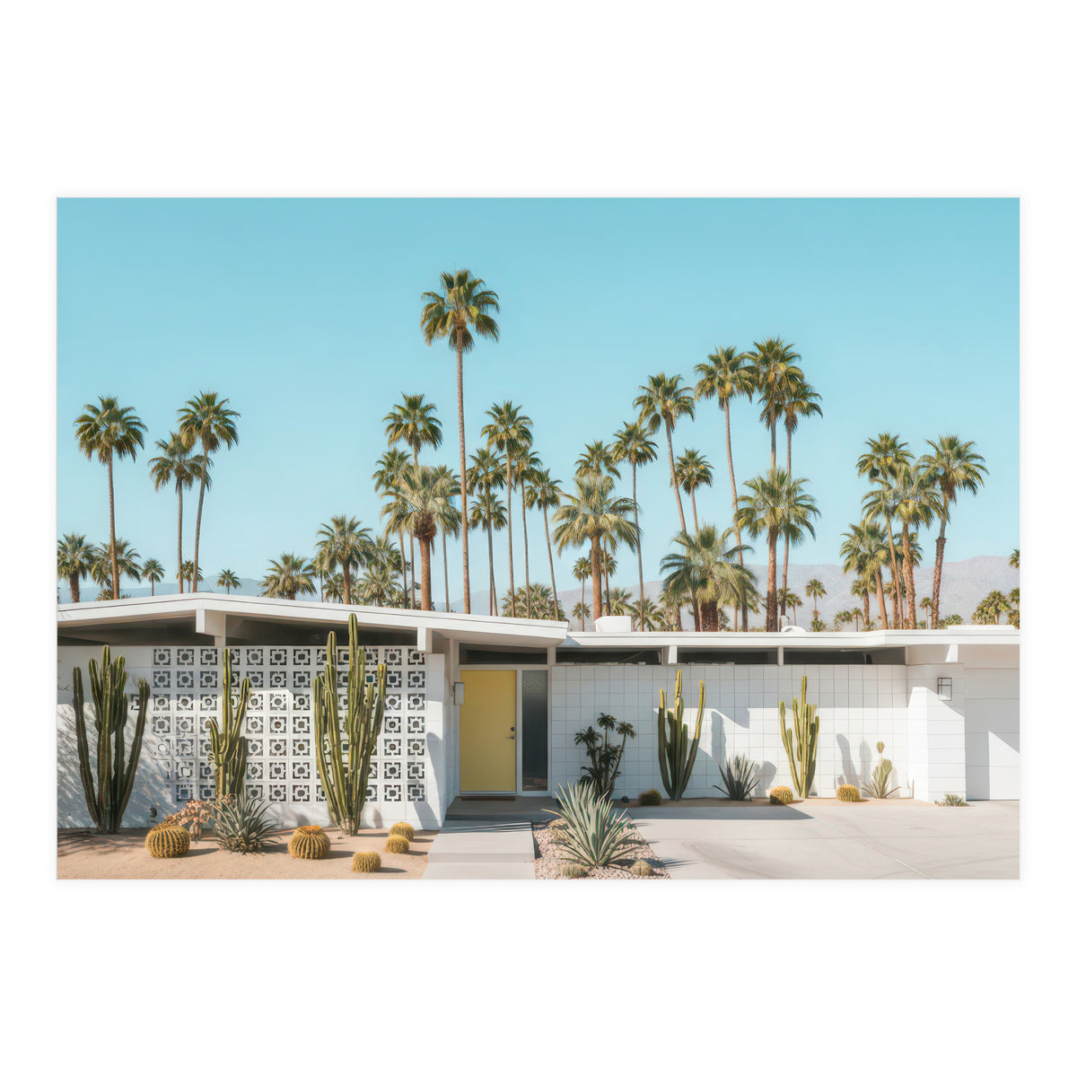 Palm Springs Modernist Home, Mid-Century Architecture Photography (Print Only)
