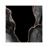Black & Rose Gold Agate Texture 03  (Print Only) thumbnail