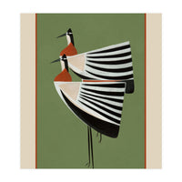 Striped Bird Pair (Print Only)
