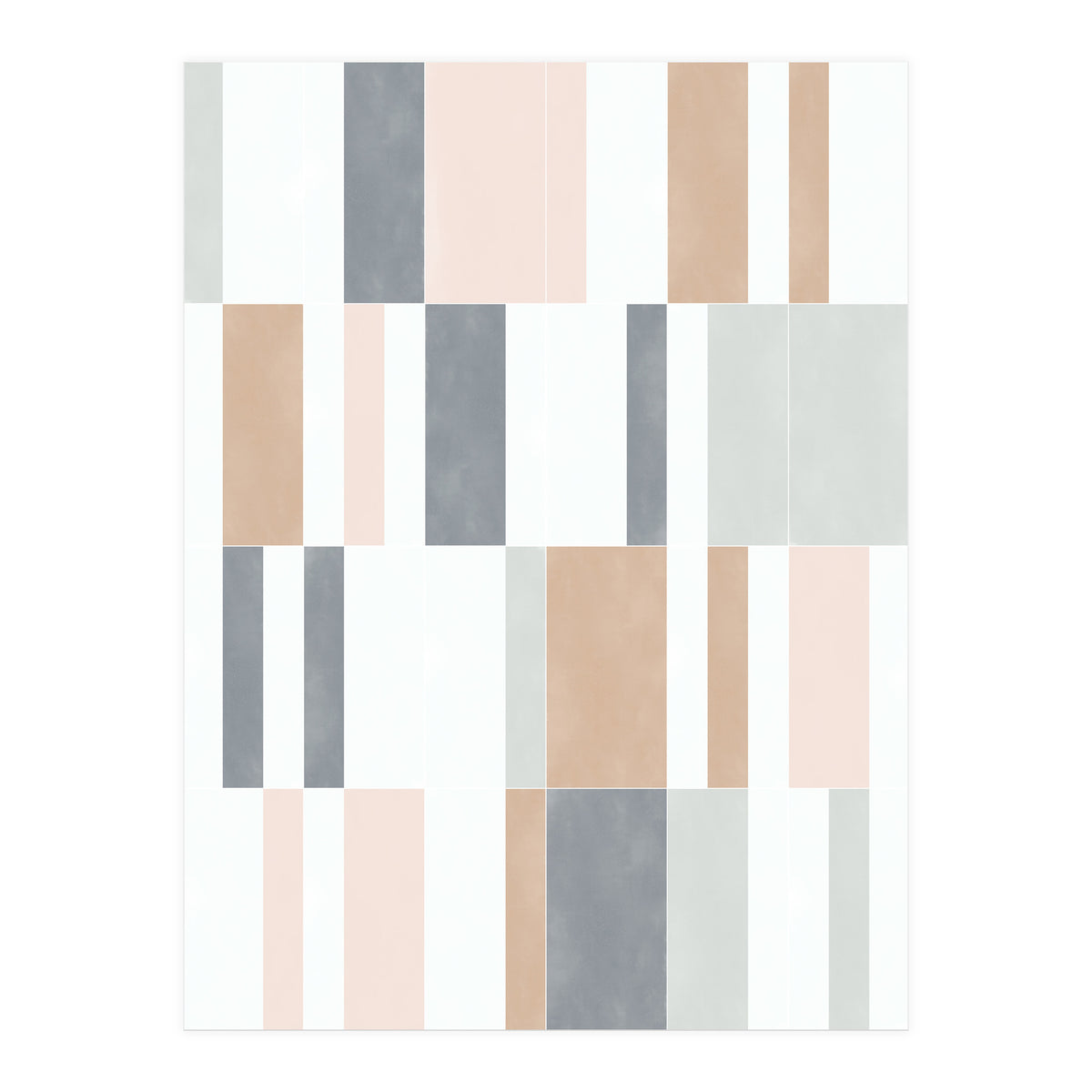 Muted Pastel Tiles 01 (Print Only)