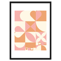 Hearts Geometric Abstract