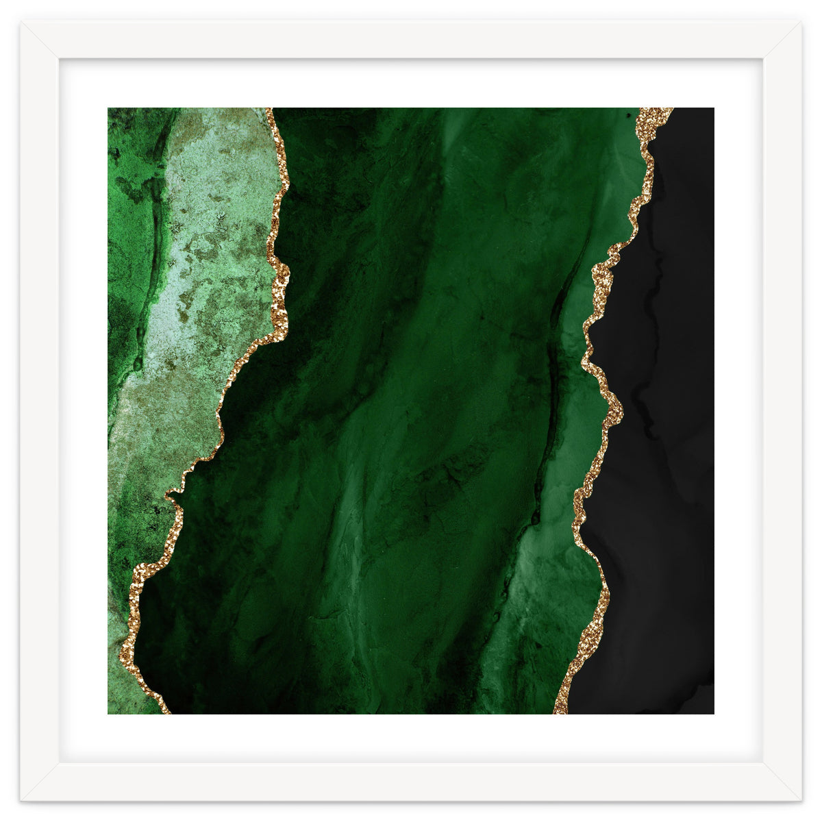 Green & Gold Agate Texture 01