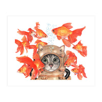 Scuba Catlgbright (Print Only)