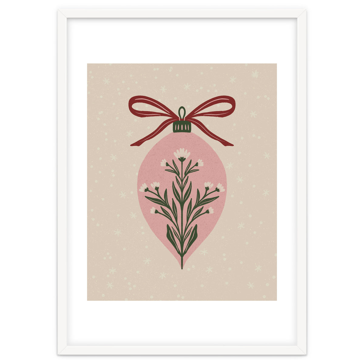 Christmas Floral Globe