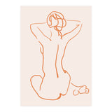 Femina, Abstract Minimal Woman Line Art Sketch, Drawing Feminine Empower Express (Print Only) thumbnail