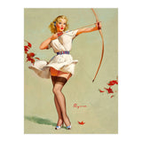 Pinup Sexy Girl Playing A Cupid (Print Only) thumbnail