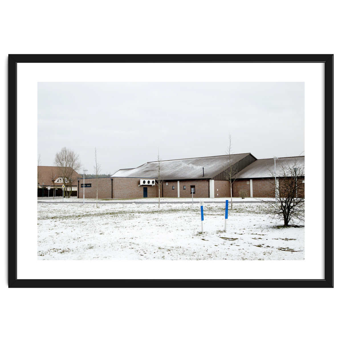 Snow covered  supermarket