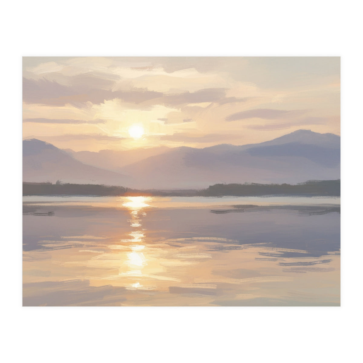 Golden Horizon at Dusk (Print Only)