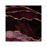 Burgundy & Gold Agate Texture 02  (Print Only) thumbnail