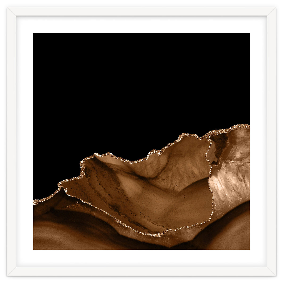 Brown & Gold Agate Texture 06