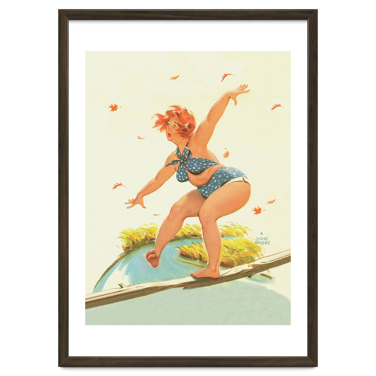 Sudden Wind On A Wooden Beam