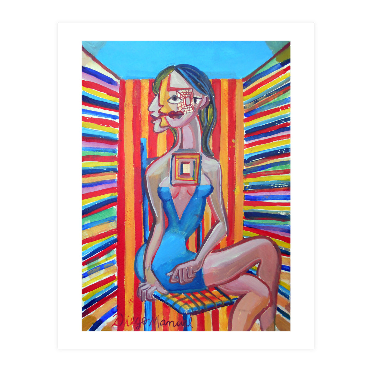 Mujer En La Silla 7 (Print Only)