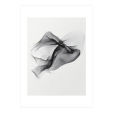 Abstract Black Flowing Fabric Wave (Print Only) thumbnail