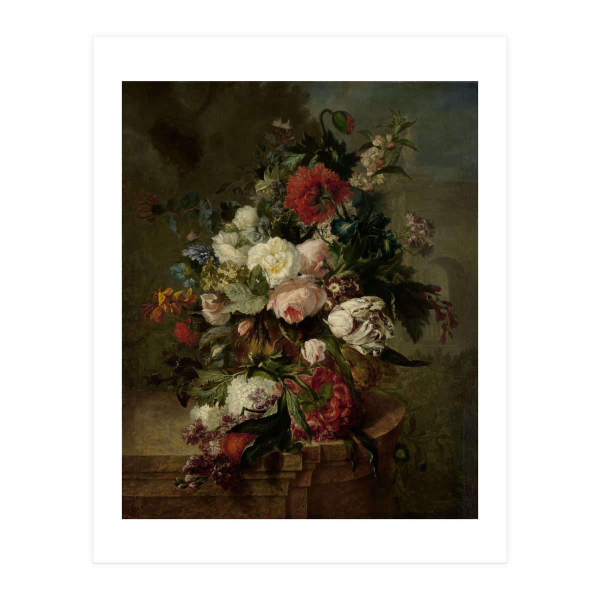 Still Life with Flowers. Dating: 1789. Measurements: h 73 cm × w 60 cm; d 6.5 cm. (Print Only)