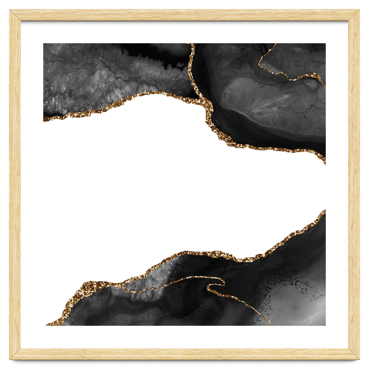 Black & Gold Agate Texture 09