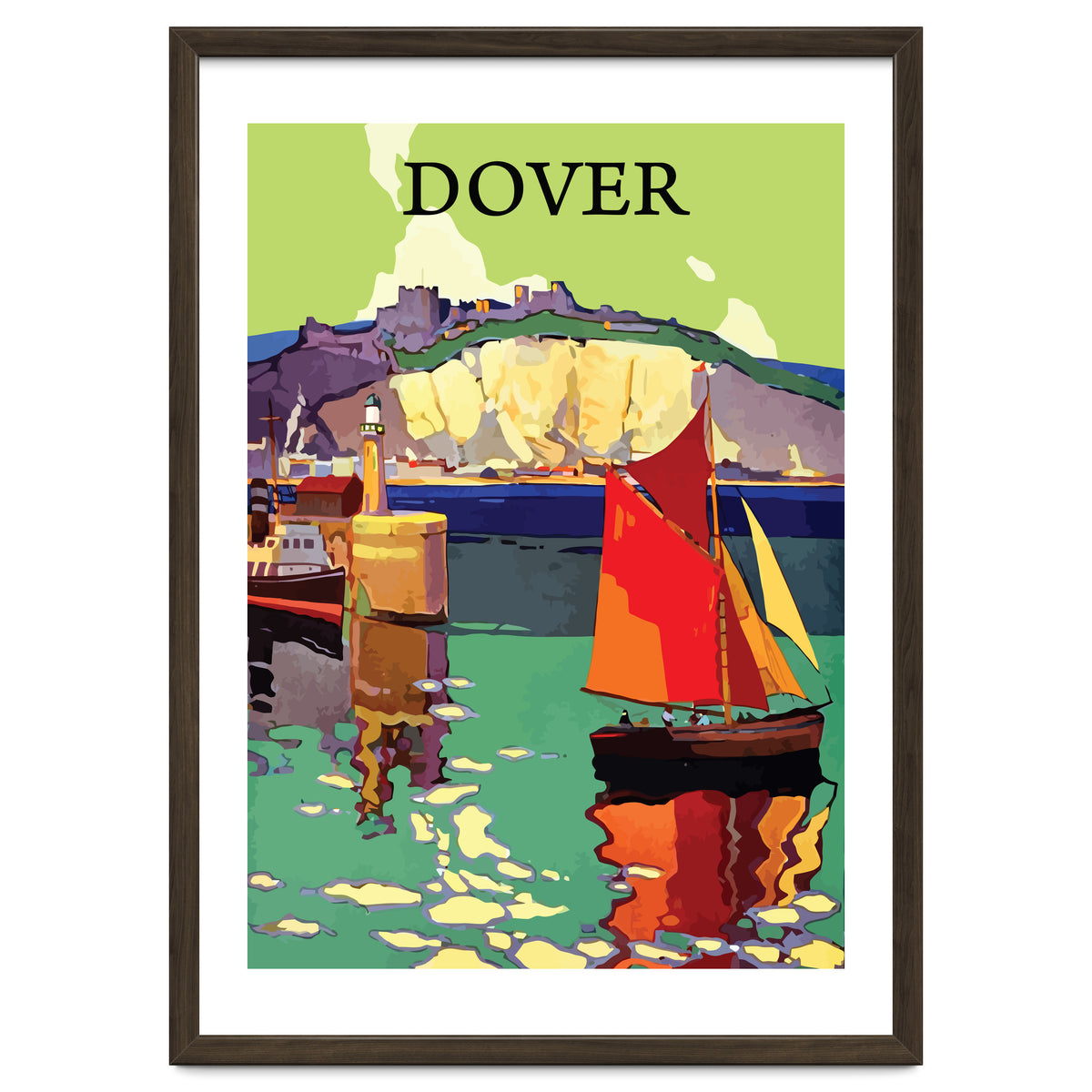 Dover, Sailing boat Near the Coast