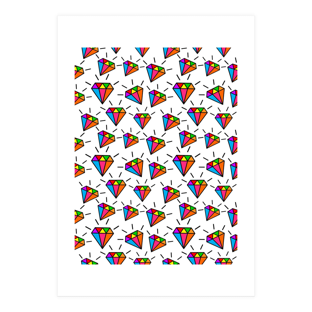 Cute diamonds pattern  (Print Only)