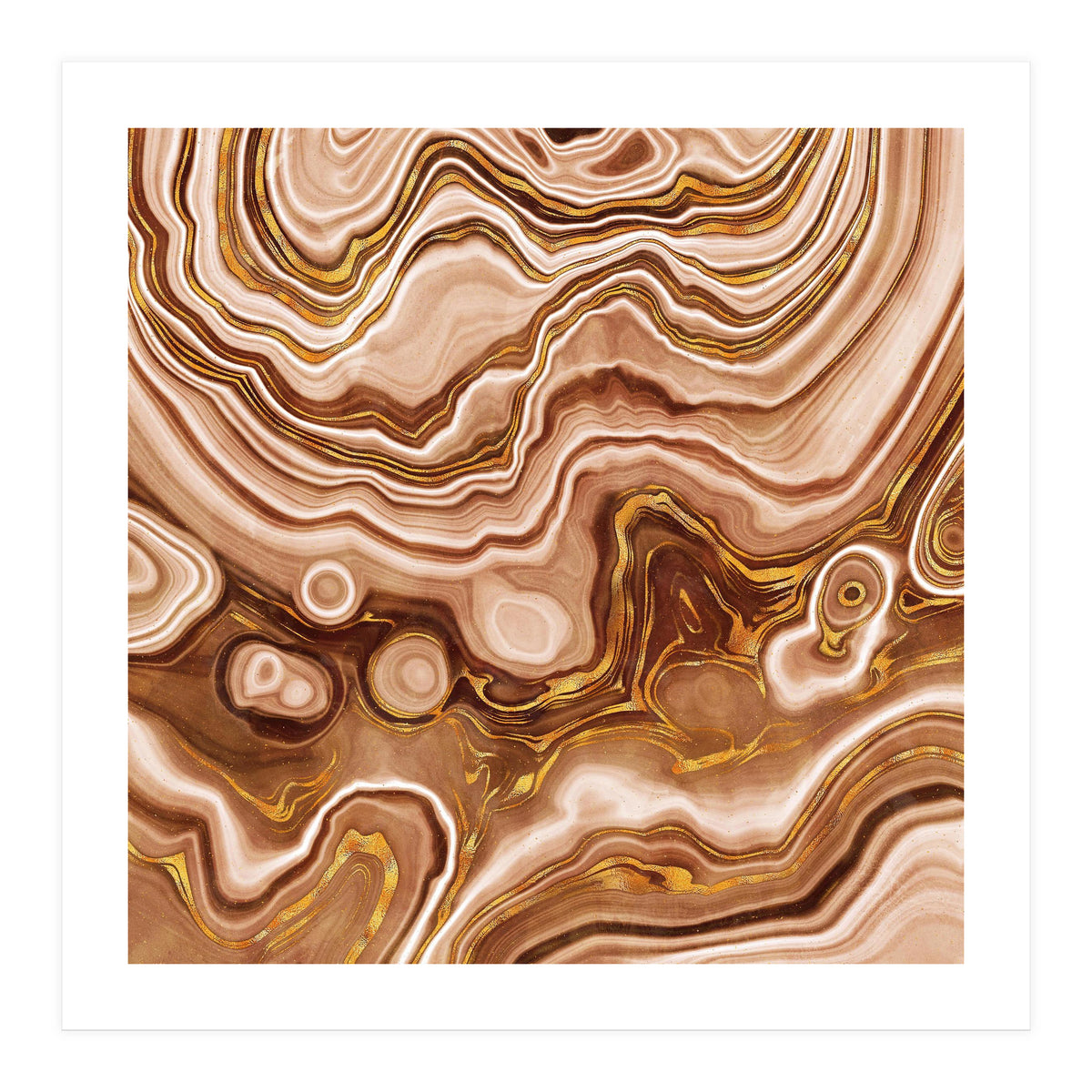 Golden Agate Texture 09 (Print Only)