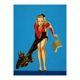 Pinup Girl And Dog Tricks (Print Only) thumbnail