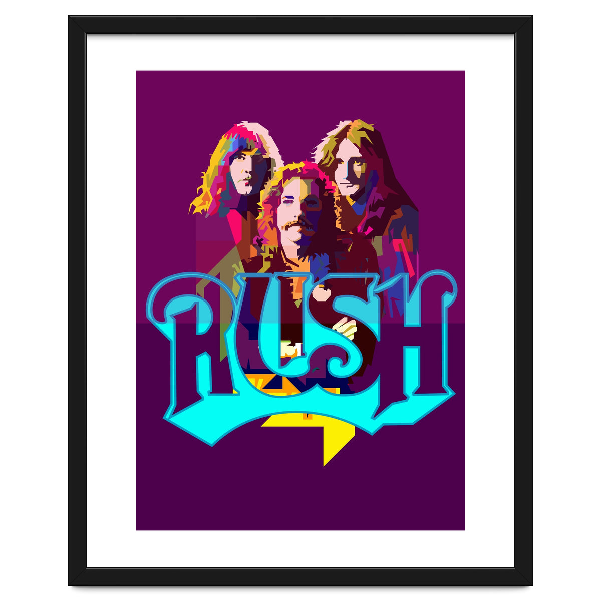 Rush Classic Rock Pop Art WPAP