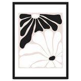 Floral Yin Yang, Scandinavian Nature Flowers Botanical Concept, Plants Blossom Positivity Neutral Minimalism thumbnail