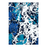 Liquid Patience, Abstract Ocean Sea Water Waves, Eclectic Scandinavian Texture Foam Neutral Nordic (Print Only) thumbnail