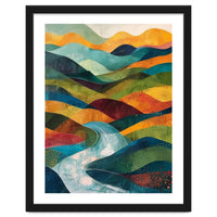 Abstract Rolling Hills Landscape