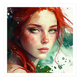 Watercolor Little Mermaid (Print Only) thumbnail