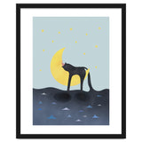 Beauty Sleep - Melting Cat on the crescent moon thumbnail