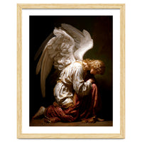 Kneeling Down Angel Renaissance inspired Religious Art
