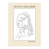 Girl With A Pearl Earring Johannes Vermeer Ascii Art (Print Only) thumbnail