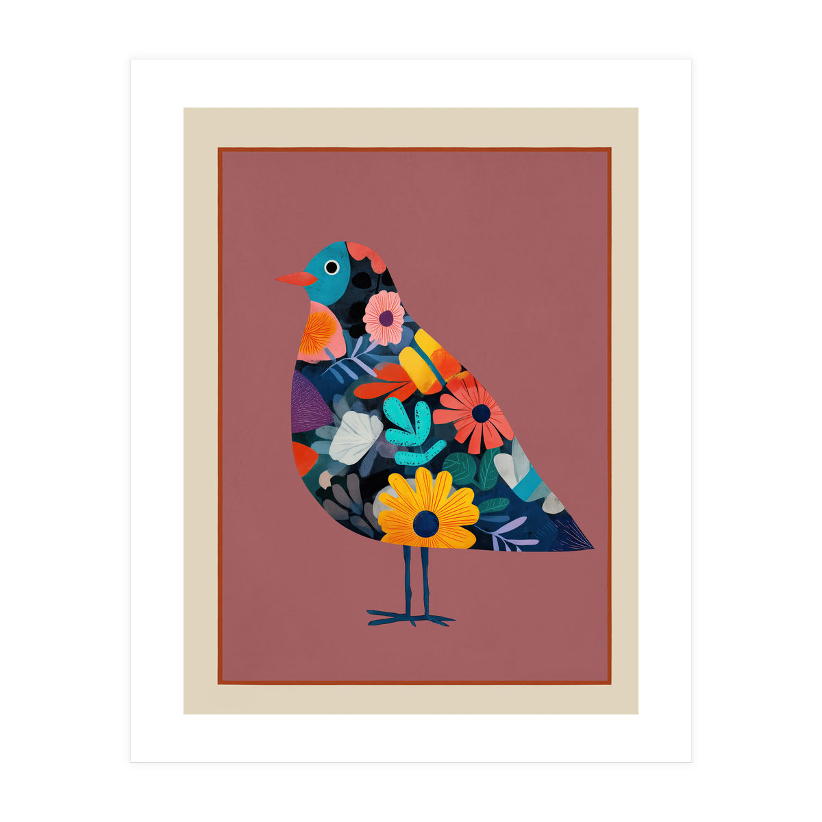 Floral Bird II (Print Only)