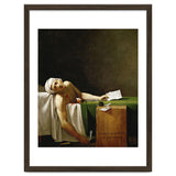 Jean Paul Marat, dead in his bathtub, assassinated by Charlotte Corday in 1793. JACQUES LOUIS DAVID. thumbnail