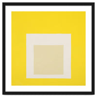 JOSEF ALBERS - HOMAGE TO THE SQUARE YELLOW WHITE