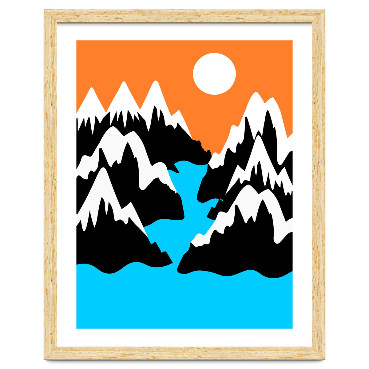 Mountainous River Mouth