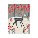 Fawn in a Winter Landscape (Print Only) thumbnail