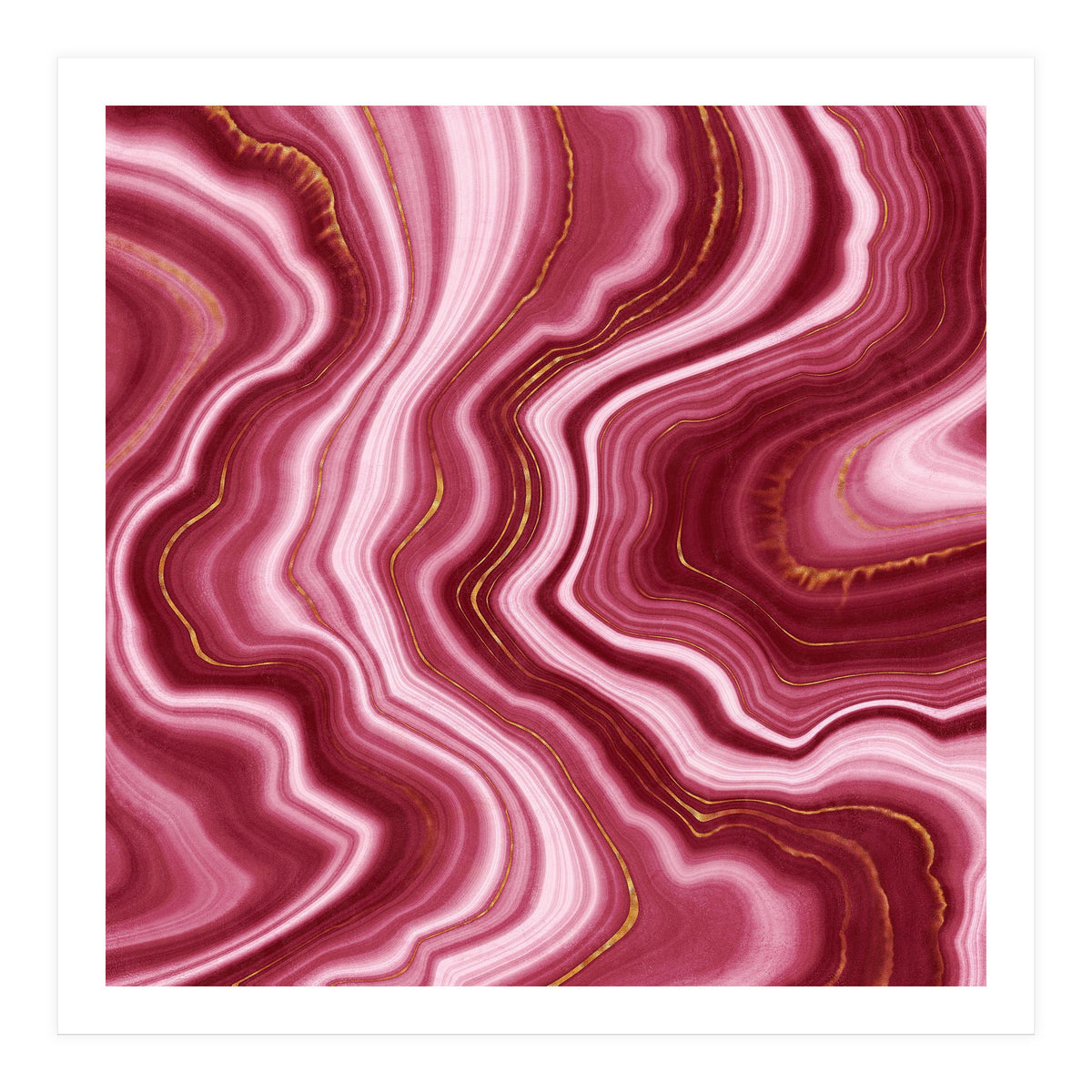 Red Agate Texture 04  (Print Only)