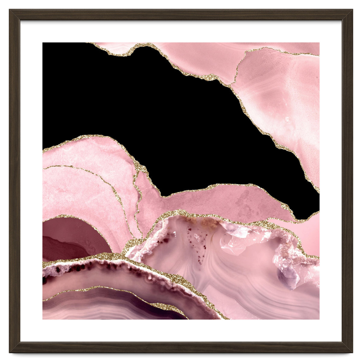 Blush & Gold Agate Texture 03