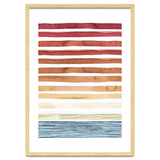 Watercolour Sunset Stripes Orange thumbnail
