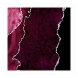 Burgundy & Silver Agate Texture 01  (Print Only) thumbnail