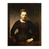 Rembrandt Harmenszoon van Rijn / 'Young Girl at an Open Half-Door', 1645. (Print Only) thumbnail