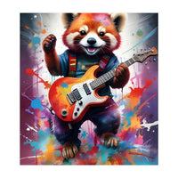 Red Panda Plays Guitar Music (Print Only)