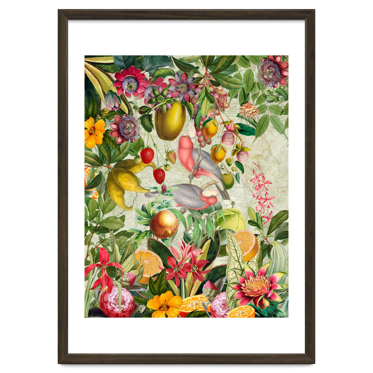 Pink Cockatoo vintage jungle