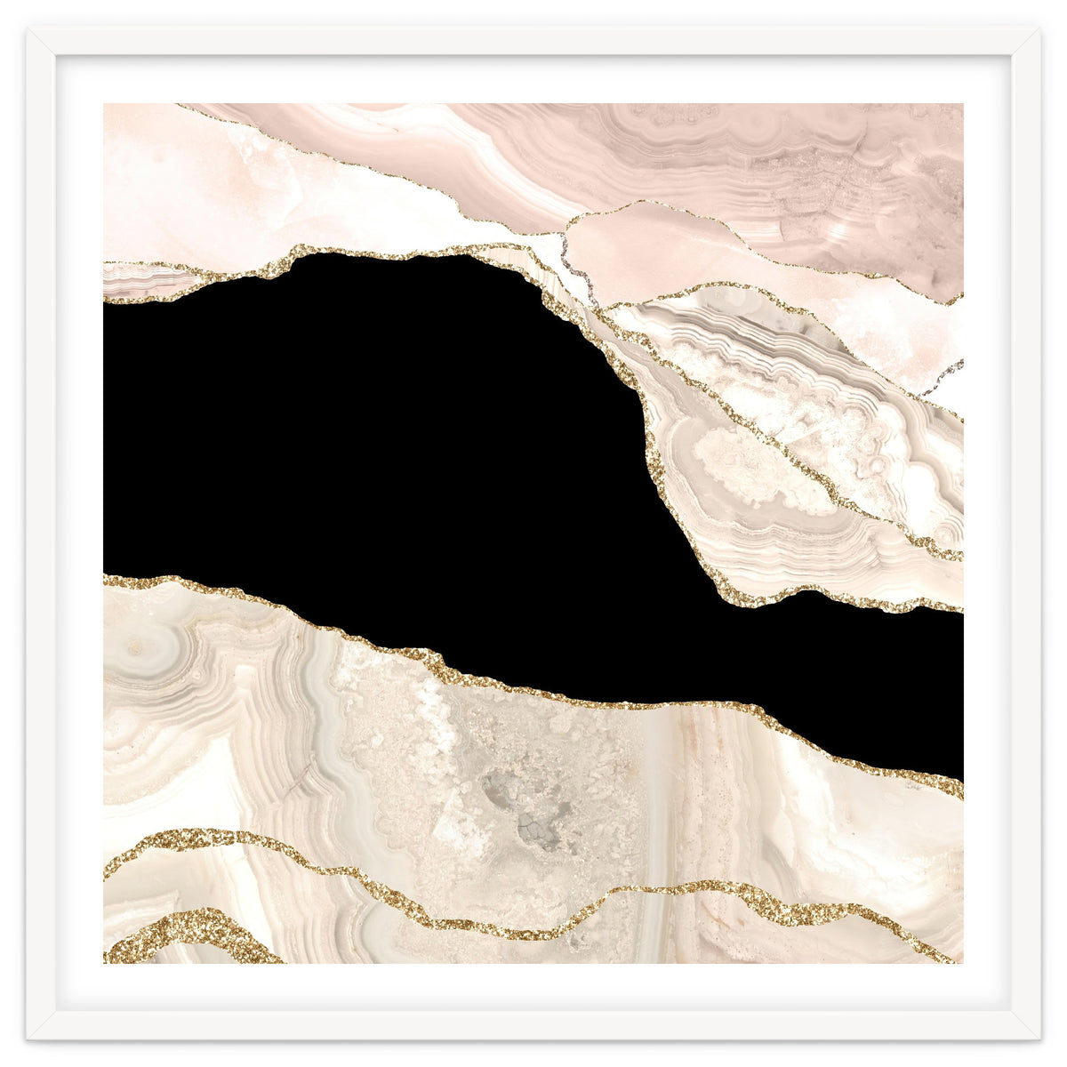 Ivory & Gold Agate Texture 01