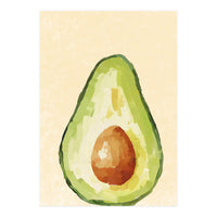 Avocado Half, Fresh Food Kitchen Art (Print Only)