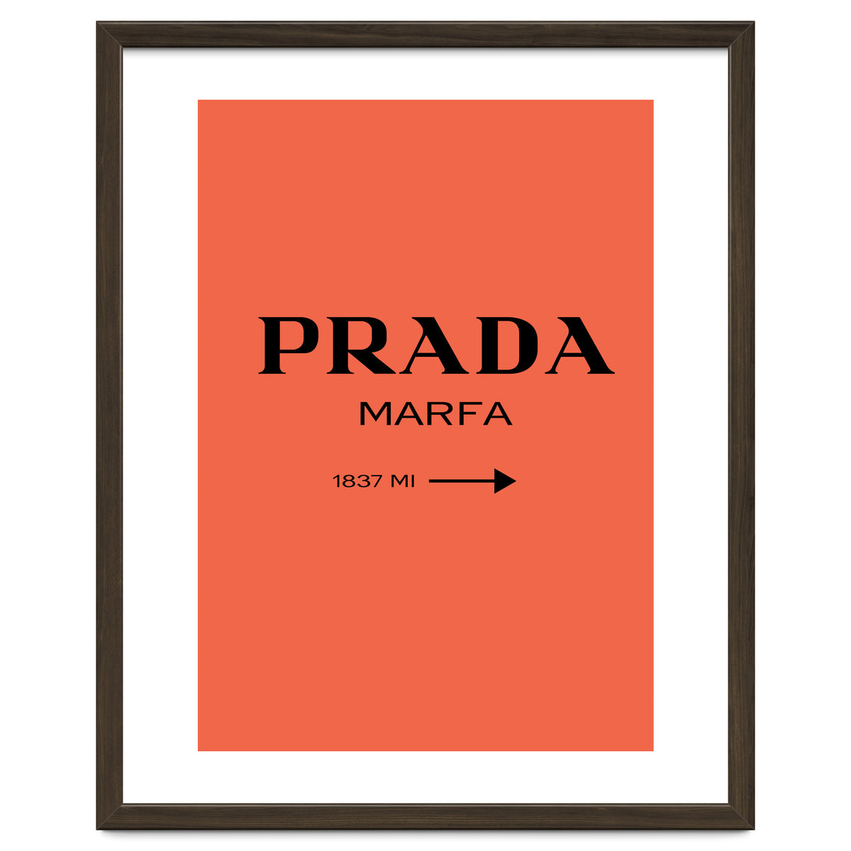 Prada Marfa, Fashion Sign Poster, Chic Decor,